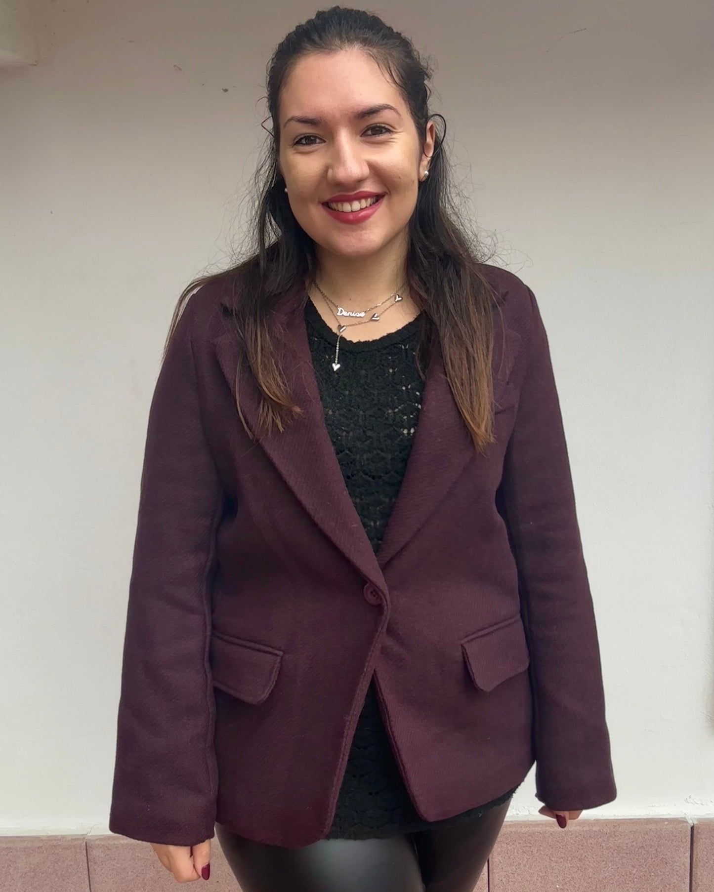 Giacca monopetto in lana