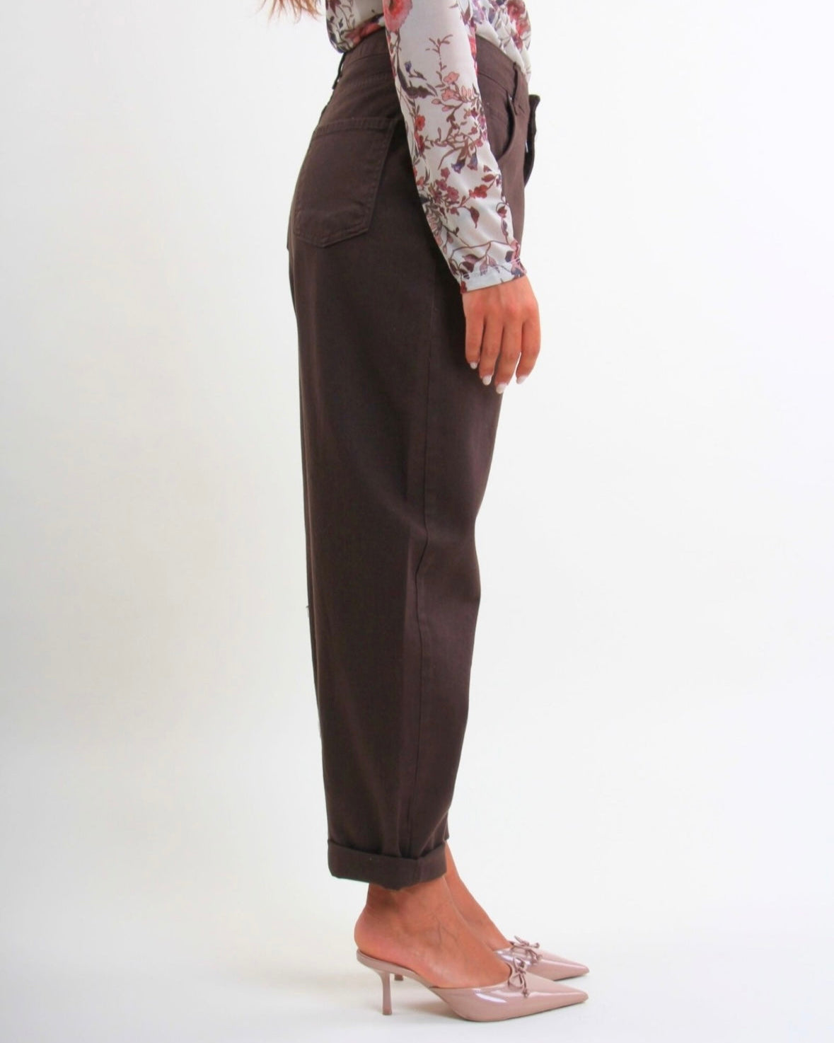 Pantaloni in denim modello ballon