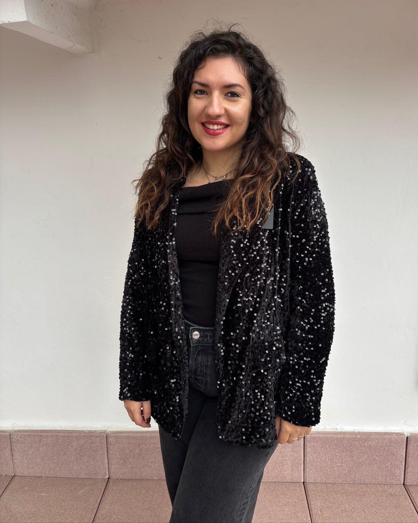 Blazer con paillettes
