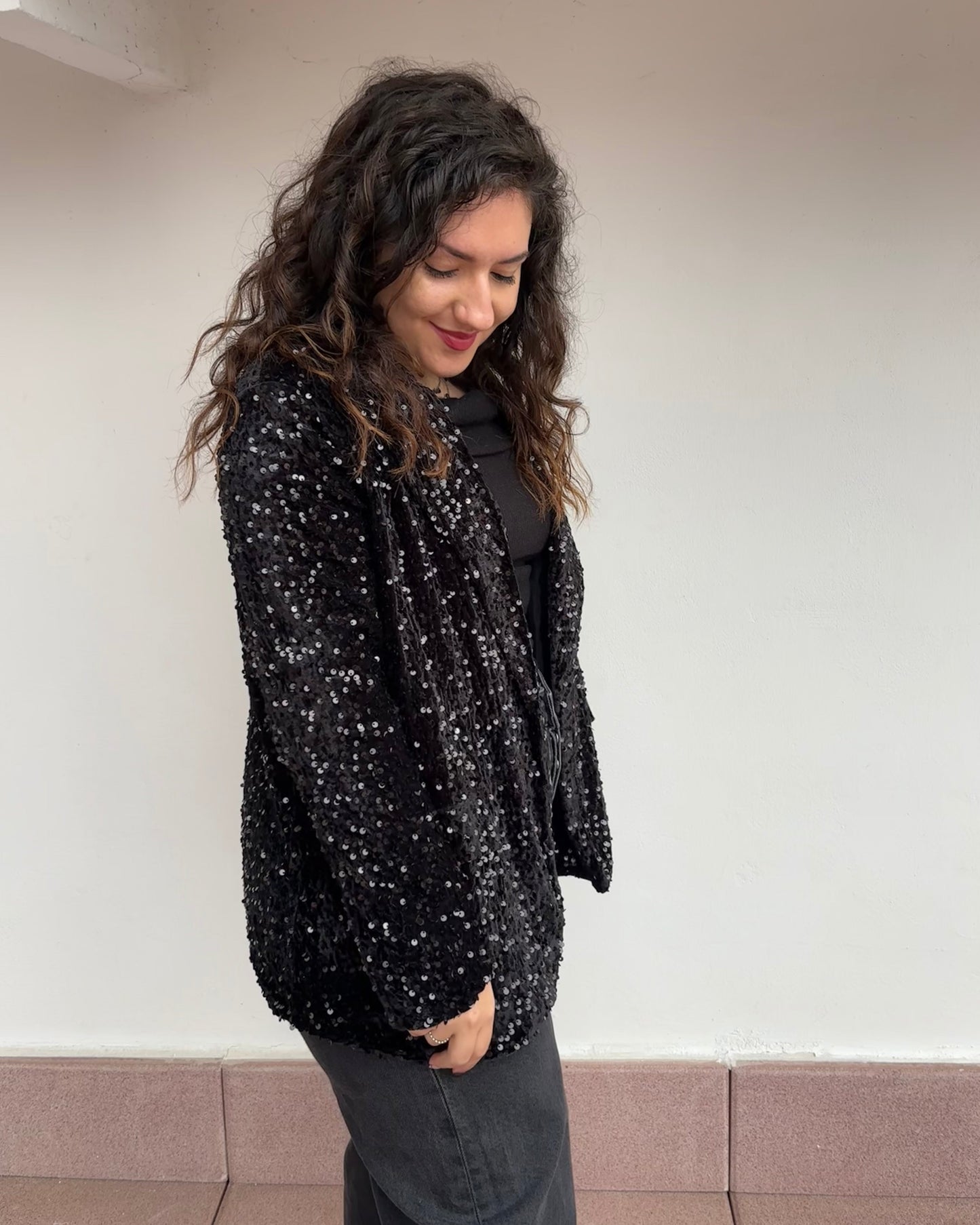 Blazer con paillettes