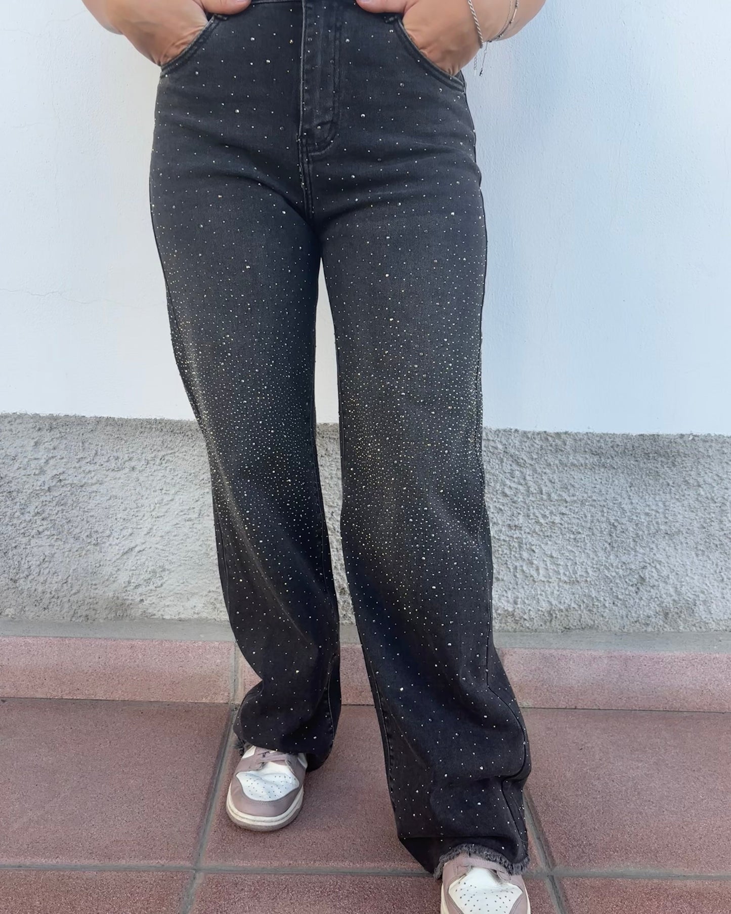 Jeans con brillantini