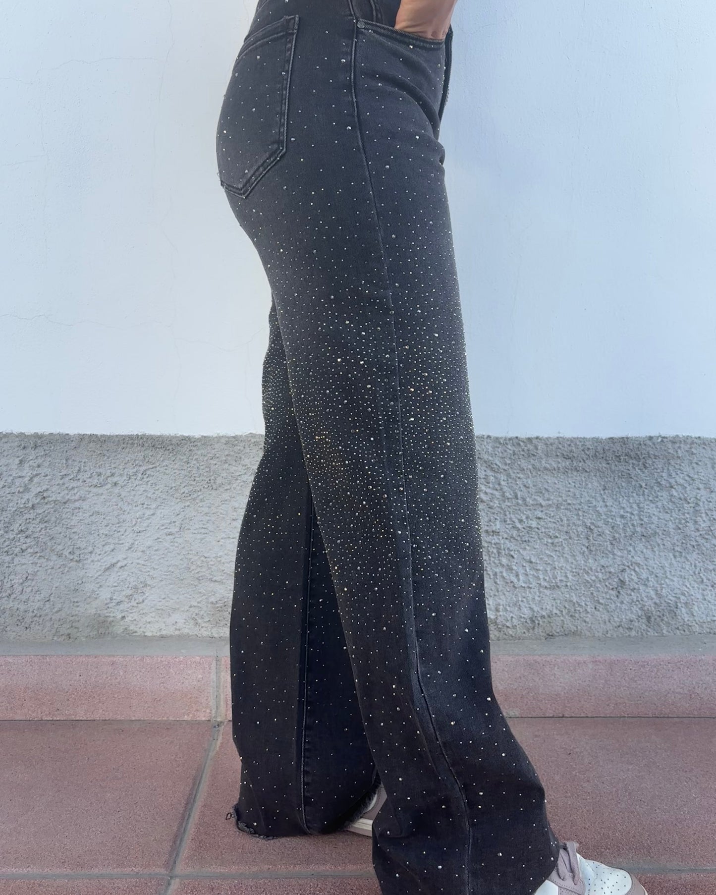 Jeans con brillantini