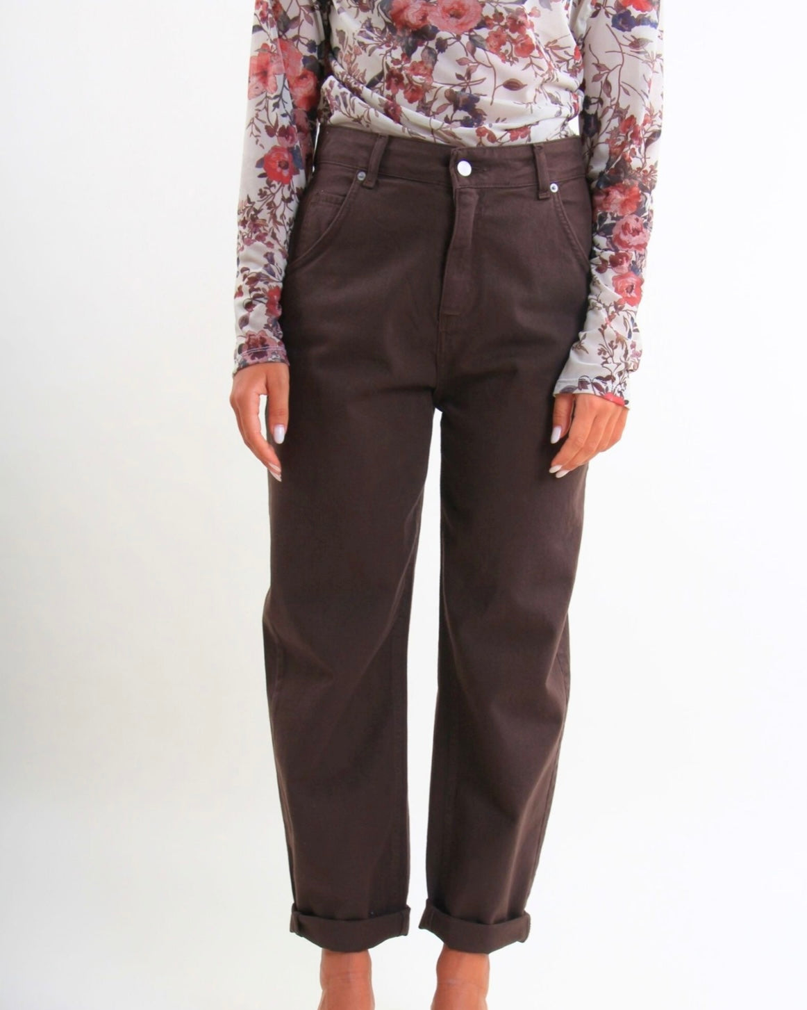 Pantaloni in denim modello ballon